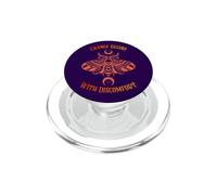 Change Begins With Discomfort Death Moth Grunge Alternative PopSockets PopGrip for MagSafe
