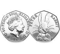 Change Checker 2016 UK Peter Rabbit Circulation 50p