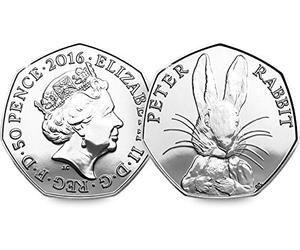 Change Checker 2016 UK Peter Rabbit Circulation 50p
