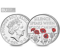 Change Checker 2017 Remembrance Day CERTIFIED BU £5 Coin