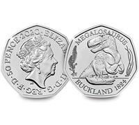 Change Checker 2020 UK Megalosaurus CERTIFIED BU 50p