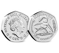 Change Checker 2021 UK Plesiosaurus CERTIFIED BU 50p