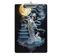 Chang'e Fairy Clipboard, A4 Acrylic Clipboards with Hanging Hook, Ultra Lightweight & Shatterproof Writing Board for Office, Nurses, 8.5" X 12.5"