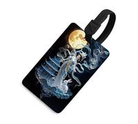 Chang'e Fairy Luggage Tags Durable TPU Suitcase Tag with Info Card, Scratch-Resistant Bag Tags for Suitcases, Travel Bags & Backpacks, Easy to Identify