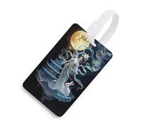 Chang'e Fairy Luggage Tags Durable TPU Suitcase Tag with Info Card, Scratch-Resistant Bag Tags for Suitcases, Travel Bags & Backpacks, Easy to Identify
