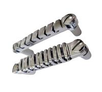 Change Guitar Bridge Tailpiece Replacement Top Hanging String Individual Saddles Zincs Alloy Guitar Bridge Enduring Change Guitar Bridge Tailpiece