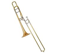 Change Pitch Alto Trombone Brass Lacquer Gold Bb/F Tone Trombone Instrument With Case And Mouthpiece Trombone Kit