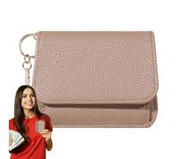 Change Purse for Women - Women PU Leather Zip Coin Purse | Handmade Portable Change Holder Pouch for Headphones, Lipstick, Credit Card