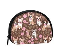 Change Purse Travel Pocket Coin Purse Small Wallet Zipper Pouches for Money Card Key Lipstick - English Bulldogs, Black, One Size, Modern