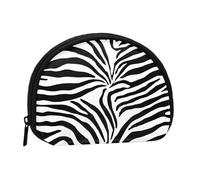 Change Purse Travel Pocket Coin Purse Small Wallet Zipper Pouches for Money Card Key Lipstick - Zebra Prints, Black, One Size, Modern