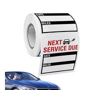 Change Reminder Stickers - Waterproof and Removable Vehicle Maintenance Labels, Self-Adhesive Copper Plate Stickers, Diameter 5 cm, Pack of 150 for Window