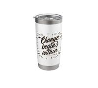 Change Starts from Within Stainless Steel Insulated Tumbler