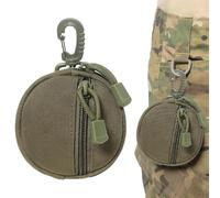 Change the Wallet - Compact Coin Bag, Mini Money Case, Lightweight Zip Pocket, Durable Round Storage , Safe Cash Holding, Accessories for Daily Beso, Army Green, see description, See