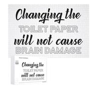 Change Toilet Paper: Gift for Winter Evenings, 1000 PCS Displayable Picture Puzzle - for A Rewarding Weekend Challenge
