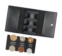 Change Wallet - Multifunctional Change Purse, Coin Purse Wallet, Leather Coin Wallets | Durable Portable Threefold Multifunctional Case Changes Purses with Leather Case for Couple Gift