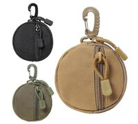 Change Wallet, Outdoor Coin Purse, Round Coin Purse | Coin Purse, Headset Pack, Keyring, for Hiking, Climbing, Cycling, Shopping, Mud file, Fare riferimento alla descrizione, Please refer to