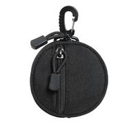 Change Wallet - Round Coin Holder, Zip Bag | and Cash, Button for Small Changes, Case for Storage of Aurico, Black, riferimento alla descrizione, Please refer to description