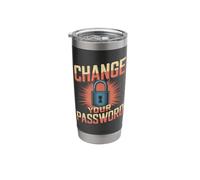 Change Your Password Cybersecurity Tech Support Stainless Steel Insulated Tumbler