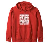 Change Your Password Cybersecurity Zip Hoodie