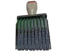 Changeable 0-9 Numbers & Symbol Rubber Stamp, Multicolor Multi-Function Roller Stamp for Date, Business & Office Use (9 Digits)