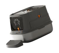 Changeable airtight urine trash can measures 16.54 x 17.72 x 24.41 inches and continues the battle of enclosed urine waste with double entry specs and removable sifting tray construction