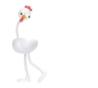 Changeable Shape Funny Chicken Night Light, 2026 Cute Chicken Night Lights, 3 Level Bendable Desk Lamp Decompression Ornaments, DIY Shape Nigh-t Lights Christmas Decor Gifts for Bedroom (White)