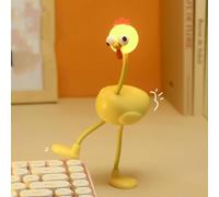 Changeable Shape Funny Chicken Night Light, Cute LED Light Bulb Mini Night Lights, DIY Shape-Changing Nigh-t Lamps Desktop Ornaments for Adults Boys Girls Room Christmas Decor (Yellow)