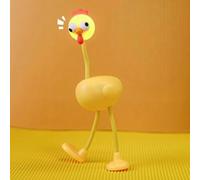 Changeable Shape Funny Night Light, 2026 New Cute Chicken Night Lights, 3 Level Adjustable DIY Shape Night Lights, Soft Bendable Chicken Table Lamp for Bedroom, Desk and Christmas Decoration (Yellow)