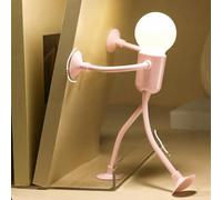 Changeable Shape Funny Sportsman Night Light,2026 New Cute Light Bulb Man Mini Night Lights,DIY Shape NightLight,Suction Cup Bendable Desk Lamp for Corridor Bedroom Bathroom,Xmas Decor