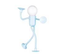 Changeable Shape Funny Sportsman Night Light, Cute LED Light Bulb Mini Night Lights, DIYs Shape NightLights with Suction Cup, Stretchable Nursery Table Lamp, for Study Room Bedroom Tabletop Decor