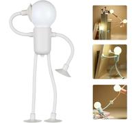Changeable Shape Funny Sportsman Night Light,Cute LED Light Bulb Mini Night-Lights,Suction Cup Shape-Changing Night Lamps for Bedroom Bathroom Hallway Kitchen,2026 NightLight for Adults & Kids (White)