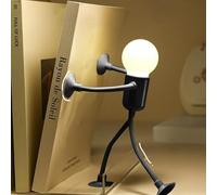 Changeable Shape Funny Sportsman Night Light,Cute Light Bulb Man minis Night Light,Creative LED Light,DIYs Shape Night Lights with Suction Cup,Funny LED Reading Light for Boys Girls Room