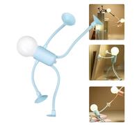 Changeable Shape Funny Sportsman Night Light DIY Shape Christmas Night Light Cute Light Bulb Man Mini Night Light with Suction Cup Desk Lamp Decompression Ornament Xmas Gift