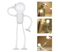 Changeable Shape Funny Sportsman Night Light DIY Shape Christmas Night Light Cute Light Bulb Man Mini Night Light with Suction Cup Desk Lamp Decompression Ornament Xmas Gift
