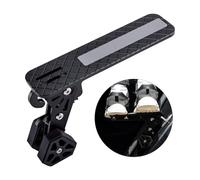 CHANGEMOORE Foldable Aluminum Alloy Car Door Step, Universal Fit 6 Gear Adjustable Door Step for Car Roof, Both Feet Stand Pedal Ladder Easy Access, Car Door Latch Step for Most Car SUV Truck Black