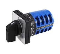 Changeover Selector Switch, 4 Position 4-Pole 16 Terminals Universal Rotary Cam Selector LW26-20 220V 32A Latching Changeover Switch