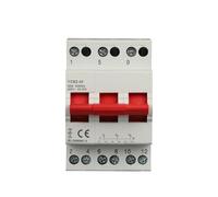 Changeover Switch 1/2/3/4P 40A/63A 50/60Hz Disconnectors Switch Load and break the circuit Household residential safety(3,YCBZ-40 40A)