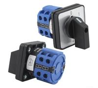 Changeover Switch, LW26-20 Rotary Cam Selector 5-Position 4-Terminal with 660V 20A for Industrial Electrical Circuit Control Motor