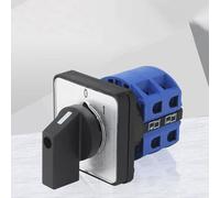 Changeover Switch, LW26-25 25A 690V Rotary Changeover Cam Switch, 2 Positions 3 Terminals Power Knob Switch, Two-stage Power Cut-off Switch