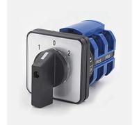 Changeover Switch Universal Rotary Cam Selector LW26-32/2 3 Position 8 Terminals Rotary Selector Cam Switch Panel Mount (380V 32A)