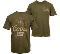 Changes Coors Banquet Mountain Logo Front and Back Print T-Shirt (UK, Alpha, L, Regular, Regular) Green