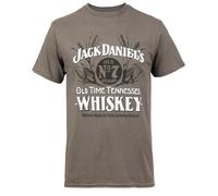 Changes Jack Daniels Old Time Whiskey T-Shirt (UK, Alpha, XL, Regular, Regular) Grey