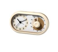 changgengyi Alarm Clock, Student timer timer time management children's self-discipline talisman study special alarm clock clock 3 in 1(Beige)