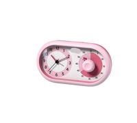 changgengyi Alarm Clock, Student timer timer time management children's self-discipline talisman study special alarm clock clock 3 in 1(Pink)