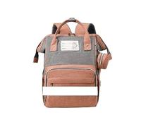 Changing backpack, Nappy bag, Bottle Compartment, Dummy Holder, Portable Changing Mat, Adjustable Multi-Function Straps, Multiple Colours for All Parents, Large Storage Capacity (Pink/Grey)