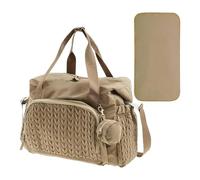 Changing Bag - Baby Change Bag with Large Capacity with Dummy Cover | Travel Nappy Bag Organiser, Multifunctional Reusable Baby Bag | Storage of Baby Essentials for, khaki, see description, See