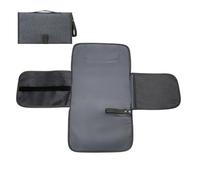 Changing Bag in the Design of a Handbag - Waterproof with Pram Hook, Changing Handbag Pram Bag with Changing Mat, for Walks, Everyday Wear, Short Trips, Family Trips, Picnics, darkgray, Siehe