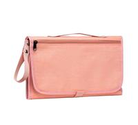 Changing Bag in the Design of a Handbag - Waterproof with Pram Hook, Changing Handbag Pram Bag with Changing Mat, for Walks, Everyday Wear, Short Trips, Family Trips, Picnics, pink, Siehe Beschreibung
