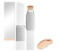 Changing Foundation Stick, NlsqEU Make Up Foundation with Brush, Moisturising and Light Cover Cream, Colour-Changing Make Up Stick, Waterproof Long Lasting for All Skin Types (Ivory White)