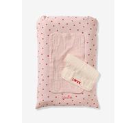 Changing Mat + 2 Changing Pads, MY HEART printed pink